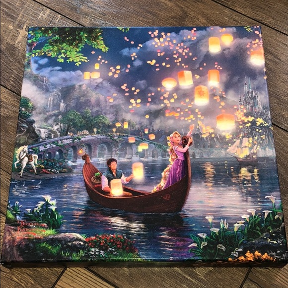 Thomas Kinkade “Rapunzel” Canvas (Disney)